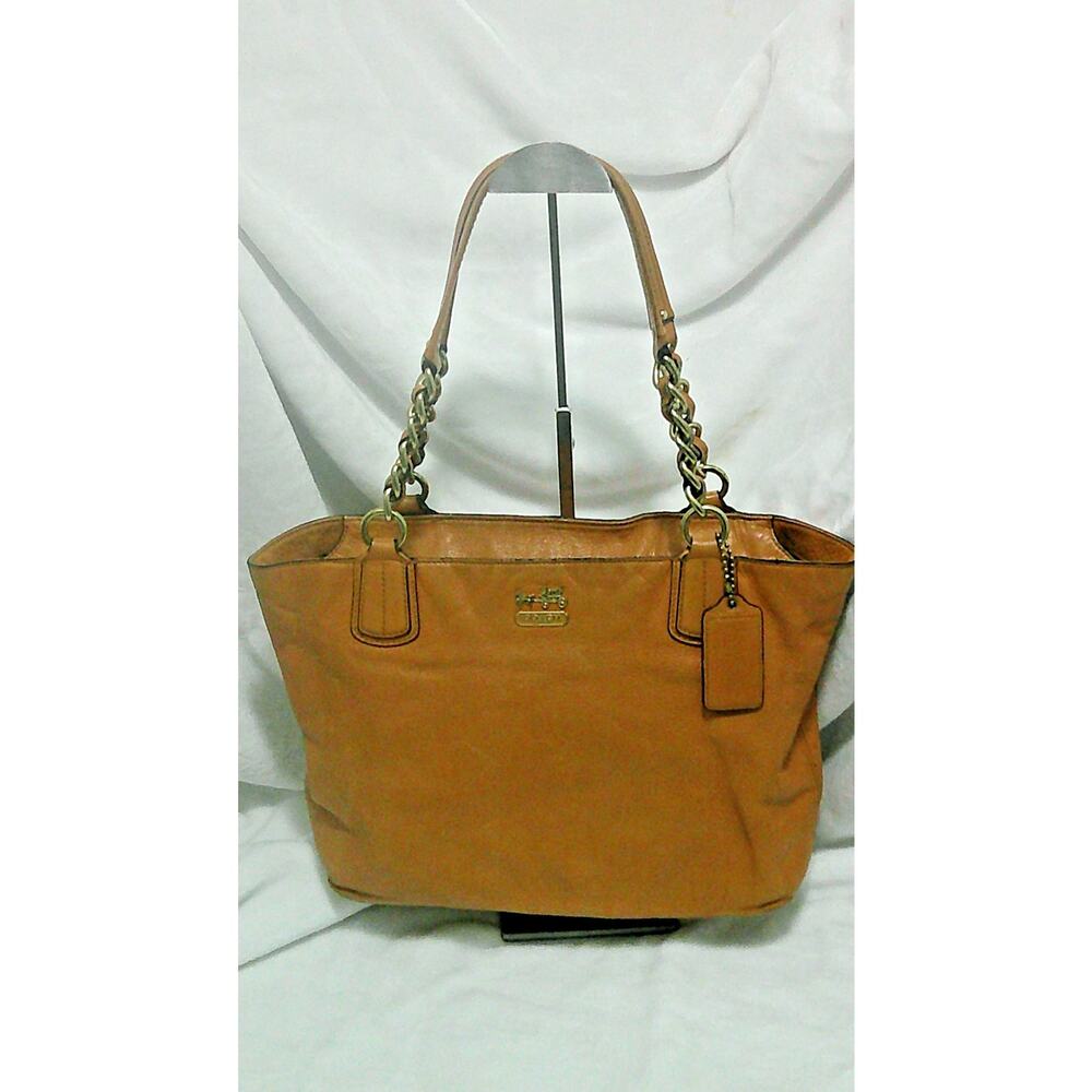 Coach Madison Ashley Leather Shoulder Tote Bag Style 20466